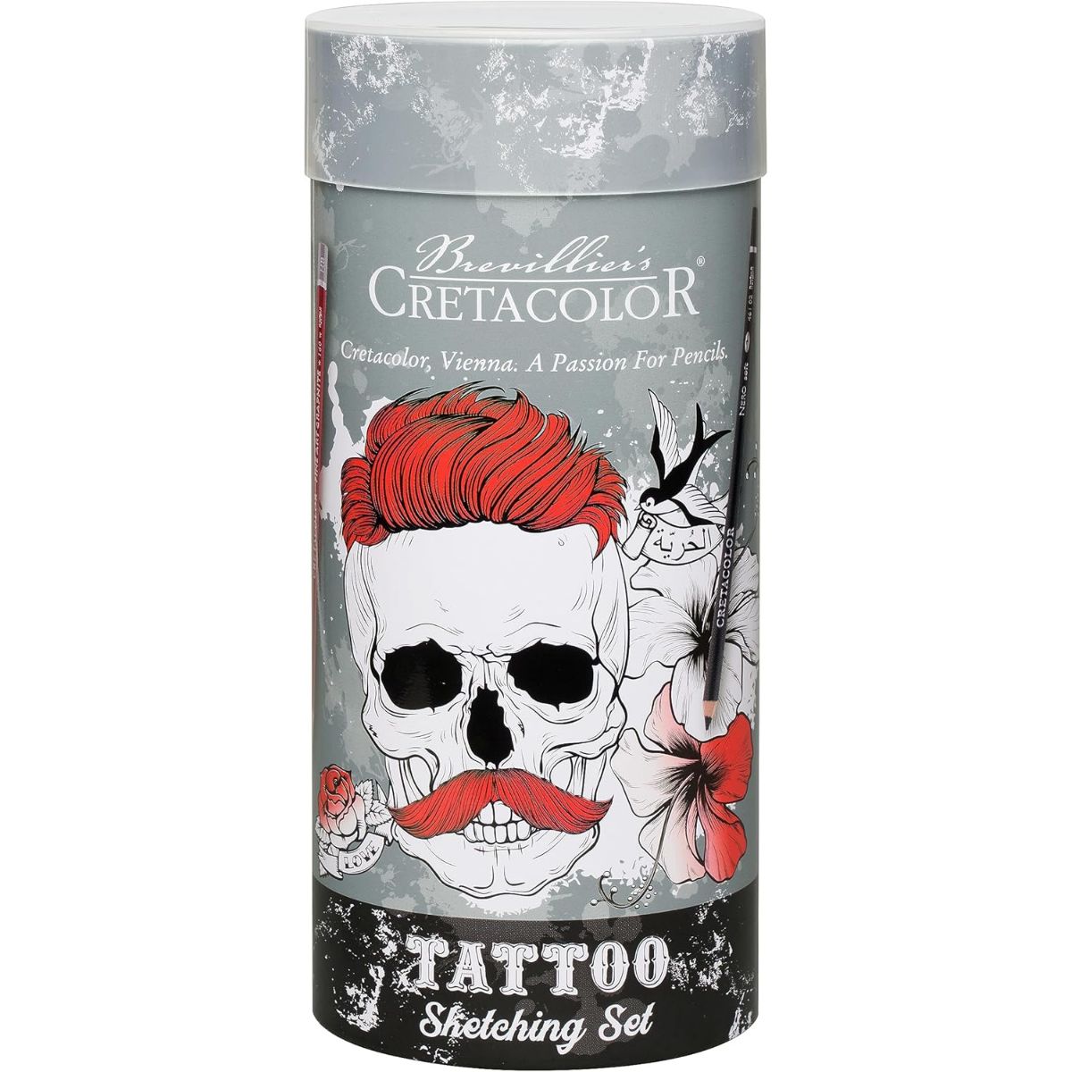 Conjunto de Lápis Para Desenho Cretacolor - Tattoo Sketching Set 14 Itens Cretacolor