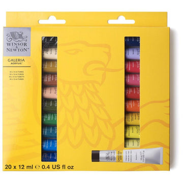 Conjunto de Tinta Acrilica Winsor & Newton Galeria - 20 Cores- 12ml Winsor & Newton