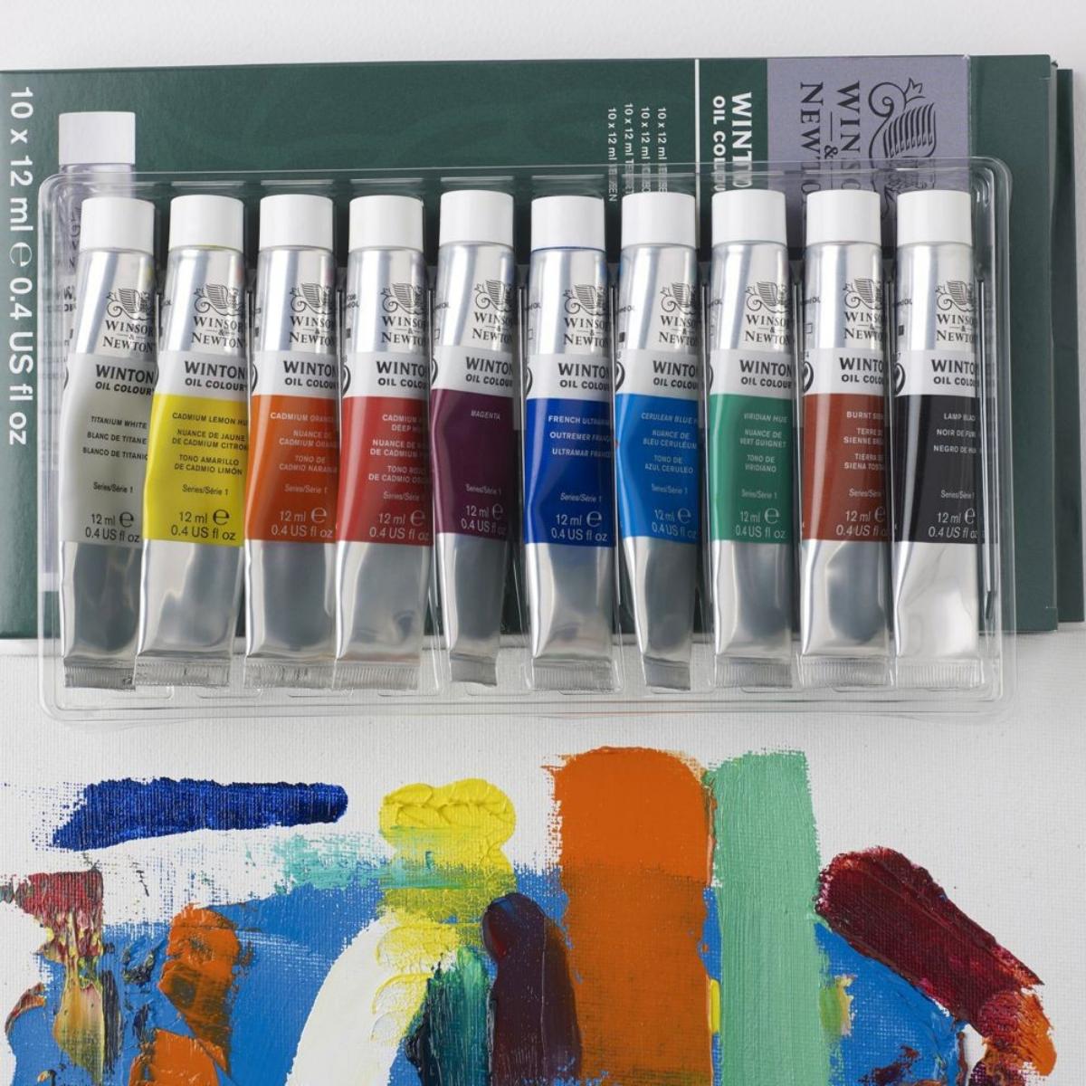 Conjunto de Tinta Oleo Winsor & Newton - 10 Cores- 12ml Winsor & Newton