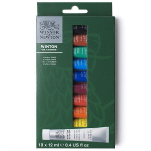 Conjunto de Tinta Oleo Winsor & Newton - 10 Cores- 12ml