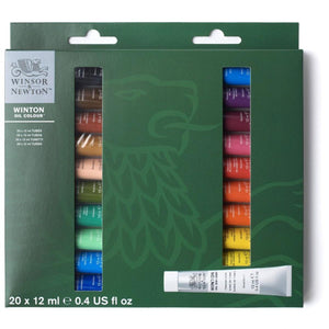 Conjunto de Tinta Oleo Winsor & Newton Winton - 20 Cores- 12ml