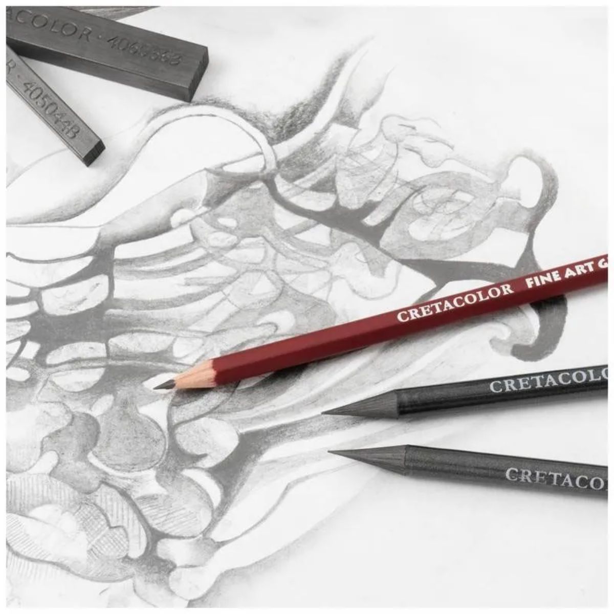 Conjunto Para Desenho Cretacolor Silver Box - 15 Peças Livraria Skilo