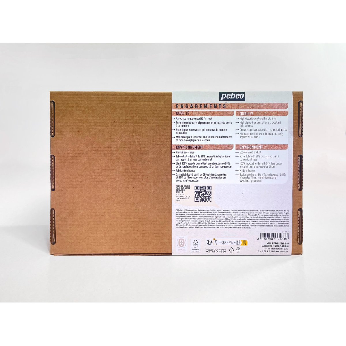 Conjunto Tinta Acrílica Pebeo Origin - Tintas, Pinceis, Caneta e Sketchbook Livraria Skilo