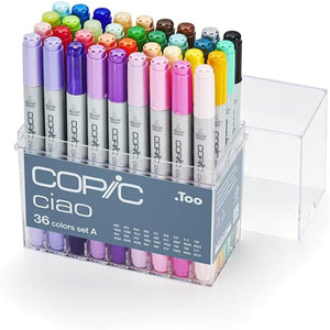 Copic Ciao - Estojo com 36 Cores - Conjunto 36A