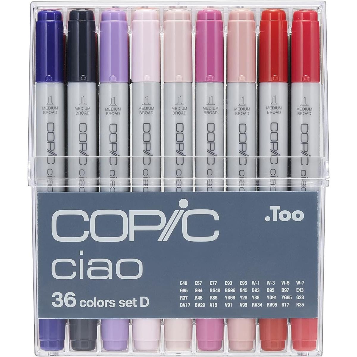 Copic Ciao - Estojo com 36 Cores - Conjunto 36D Copic