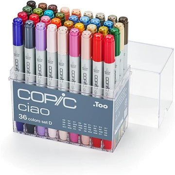 Copic Ciao - Estojo com 36 Cores - Conjunto 36D Copic