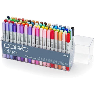 Copic Ciao - Estojo com 72 Cores - Conjunto 72A