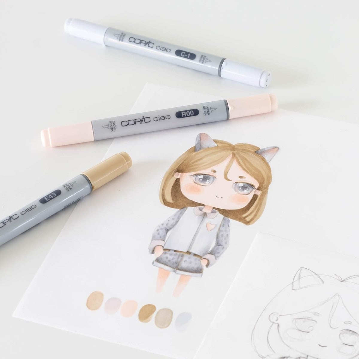 Copic Ciao Layer & Mix - Mellow Palette - 3 Cores Copic