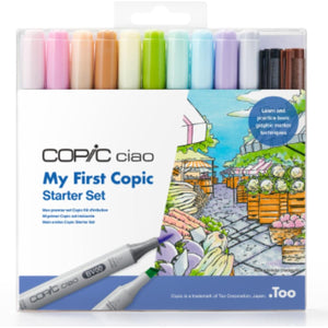Copic Ciao - My First Copic - 10 Cores + 2 Multiliner