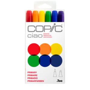 Copic Ciao Primary - 6 Cores Básicas