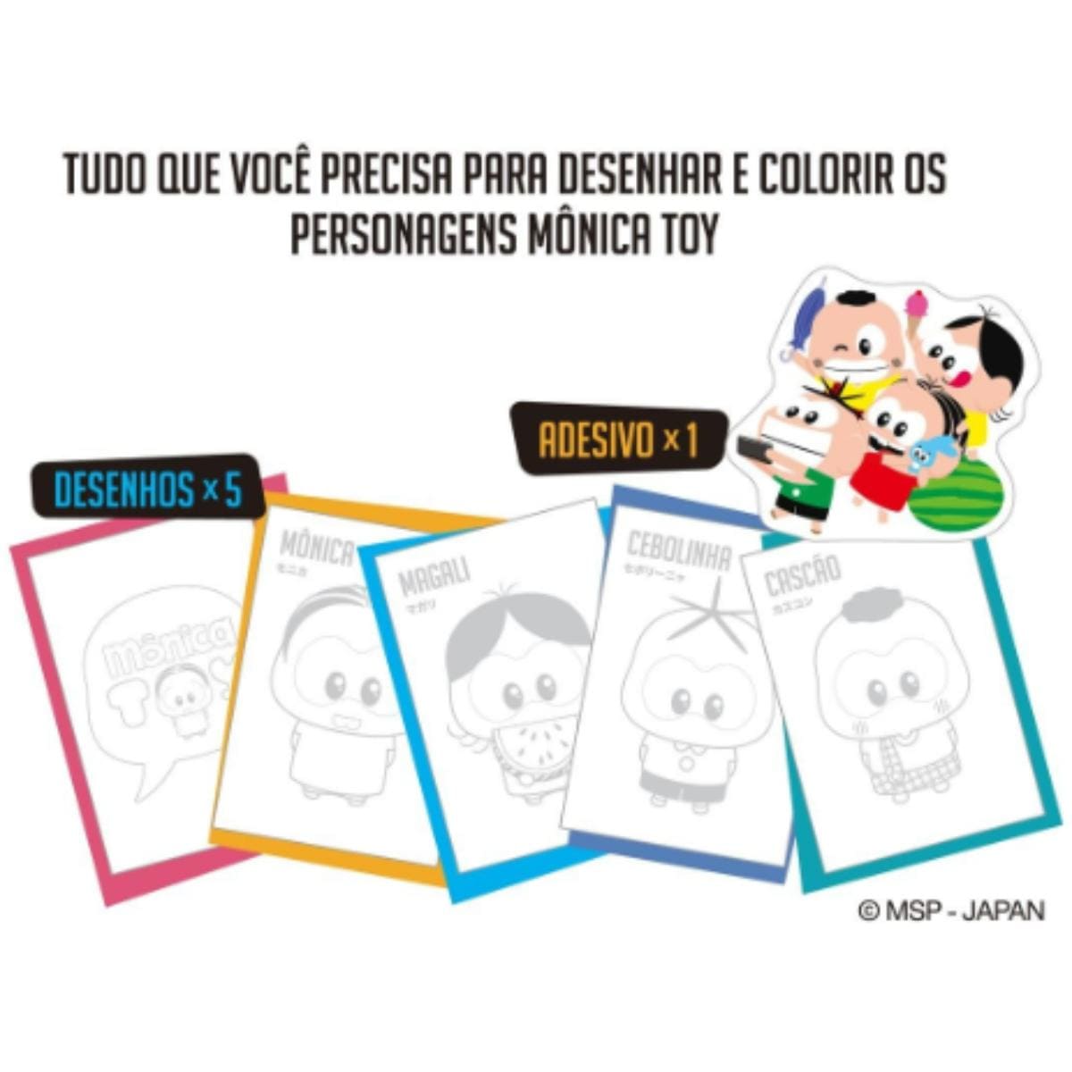 Copic Ciao Turma da Mônica - 5 Cores + 1 Multiliner Copic