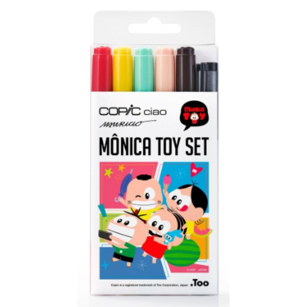 Copic Ciao Turma da Mônica - 5 Cores + 1 Multiliner Copic