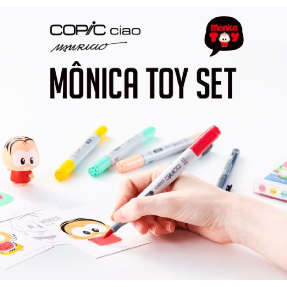 Copic Ciao Turma da Mônica - 5 Cores + 1 Multiliner Copic
