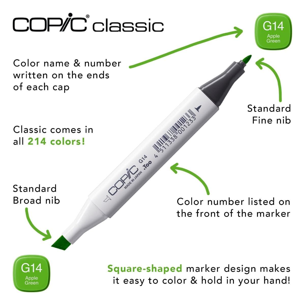 Copic Classic - Estojo com 12 Cores Básicas Copic