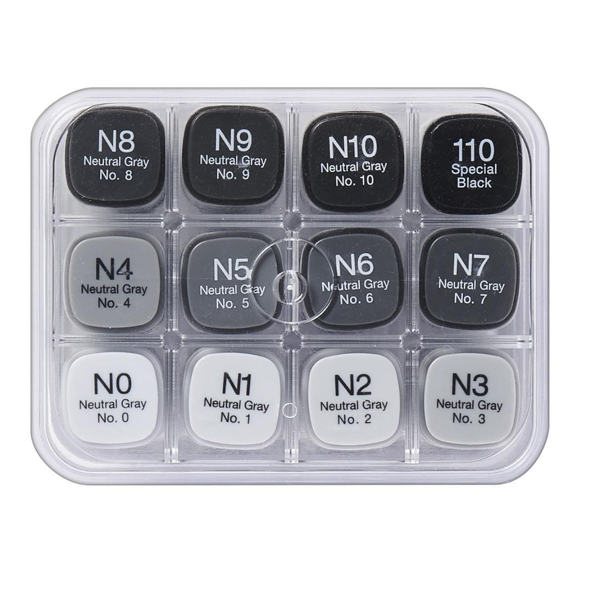 Copic Classic - Estojo com 12 Tons de Cinza - Neutral Grey Copic