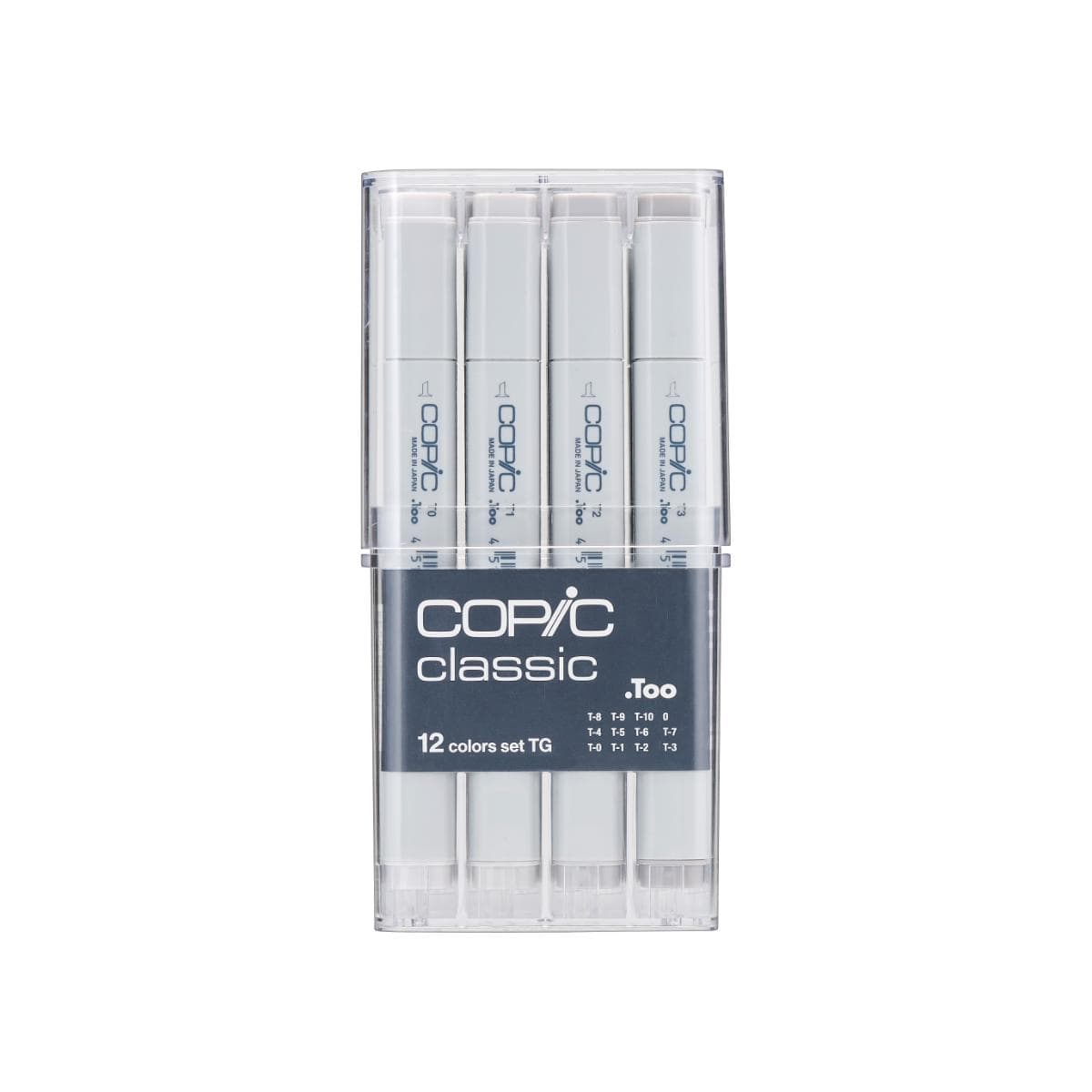 Copic Classic - Estojo com 12 Tons de Cinza - Warm Grey Copic