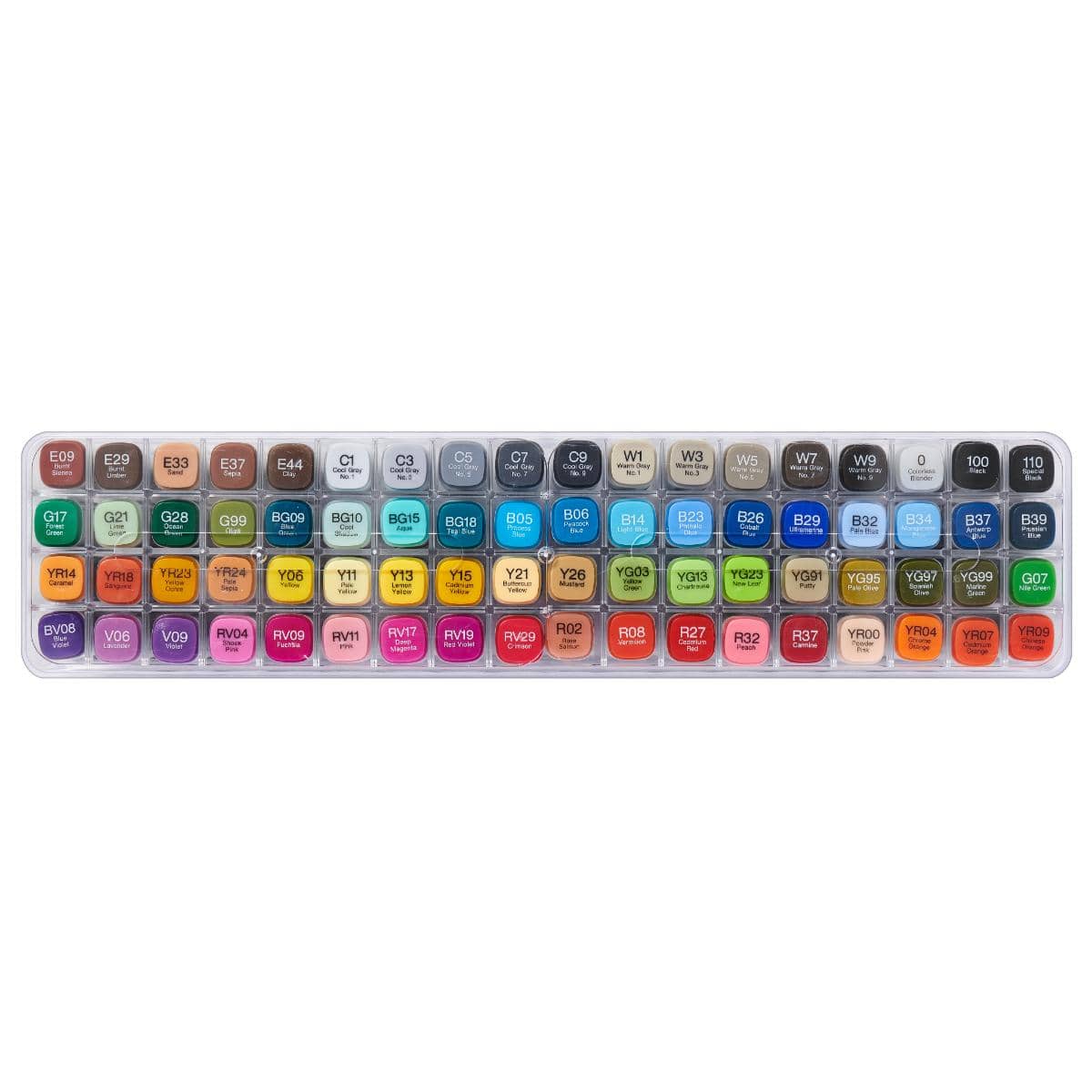 Copic Classic - Estojo com 72 Cores Conjunto A Copic