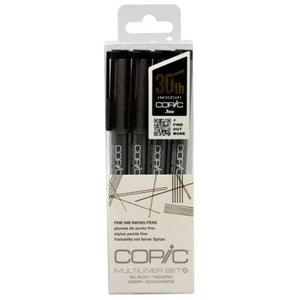 Copic Multiliner - Estojo com 4 Canetas Fine (0,03 - 0,05 - 0,1 - 0,3)