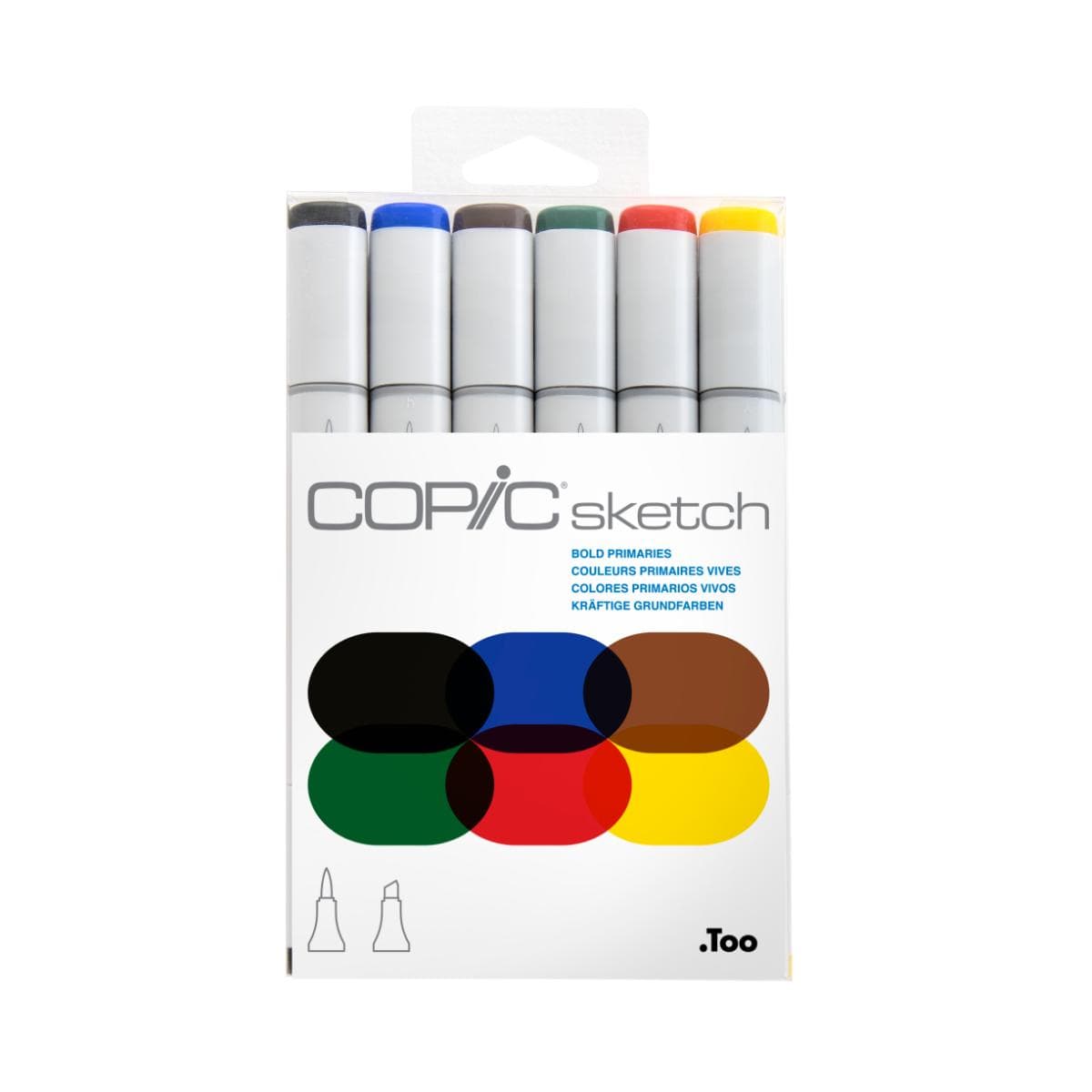 Copic Sketch Bold - Kit com 6 Cores Fortes Copic