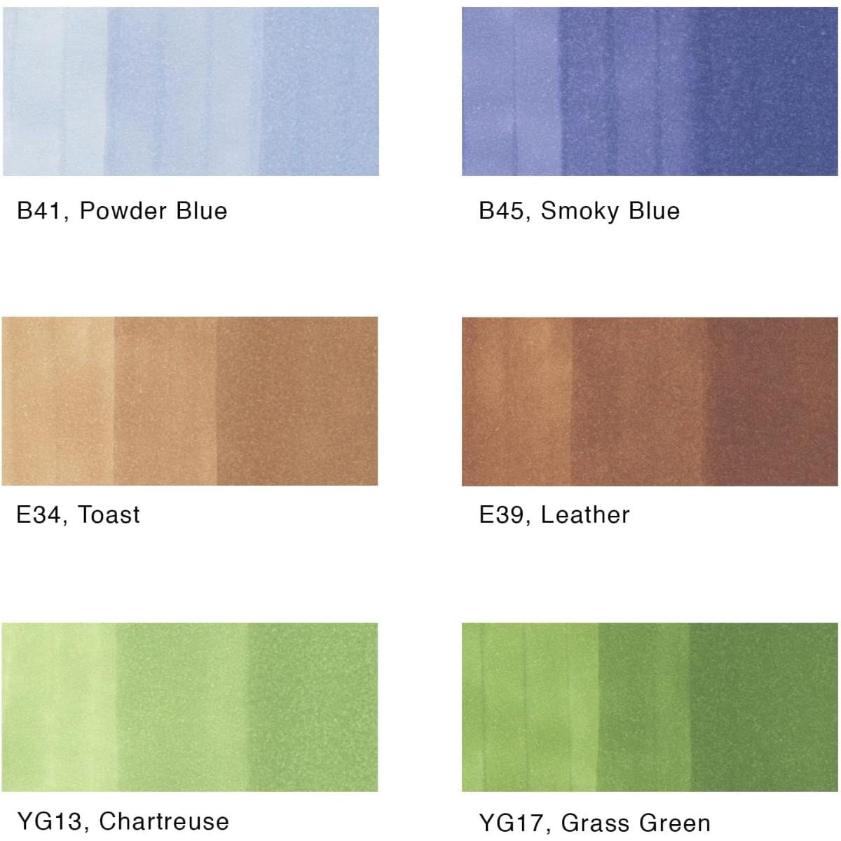 Copic Sketch Earth - Kit com 6 Cores Terra Copic