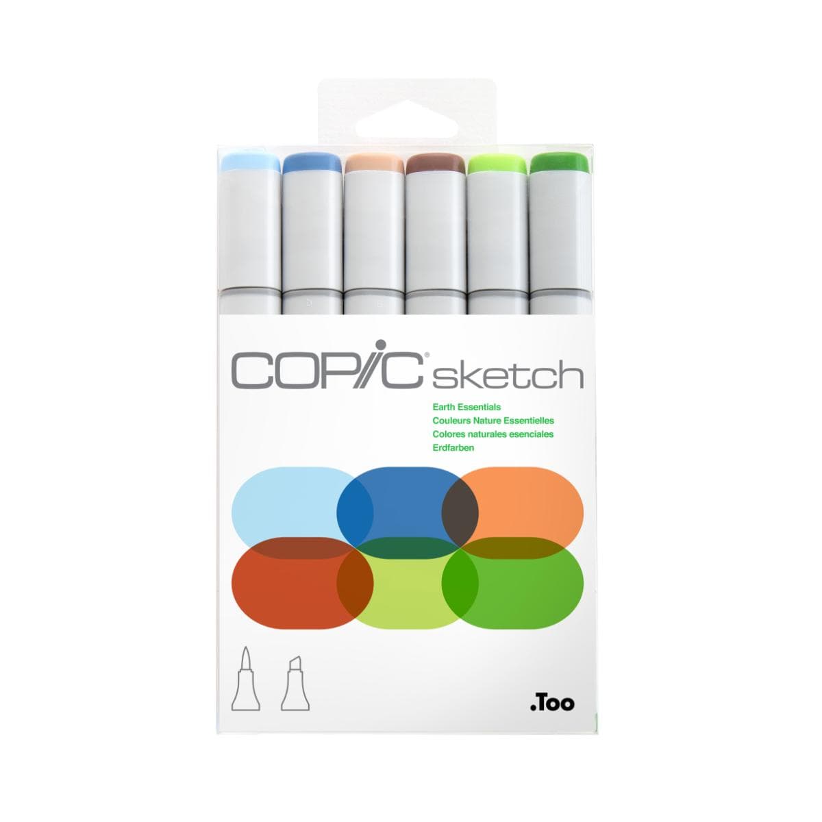 Copic Sketch Earth - Kit com 6 Cores Terra Copic