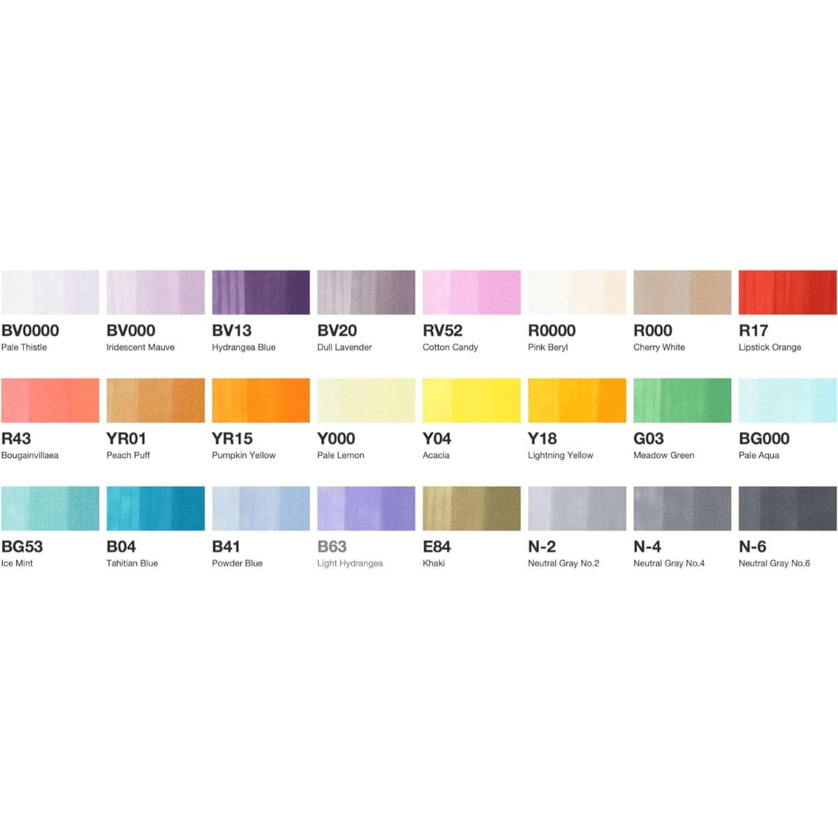 Copic Sketch - Estojo com 24 Cores - Conjunto Mangá Copic