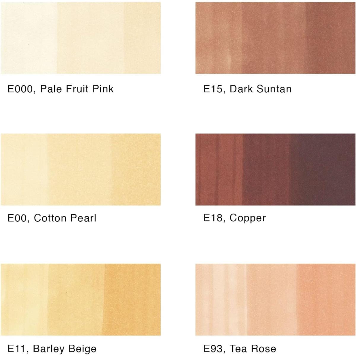 Copic Sketch Portrait - Kit com 6 Cores Para Retratos Copic