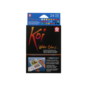 Aquarela Sakura Koi Water Colors - 24 Cores - XNCW-24N