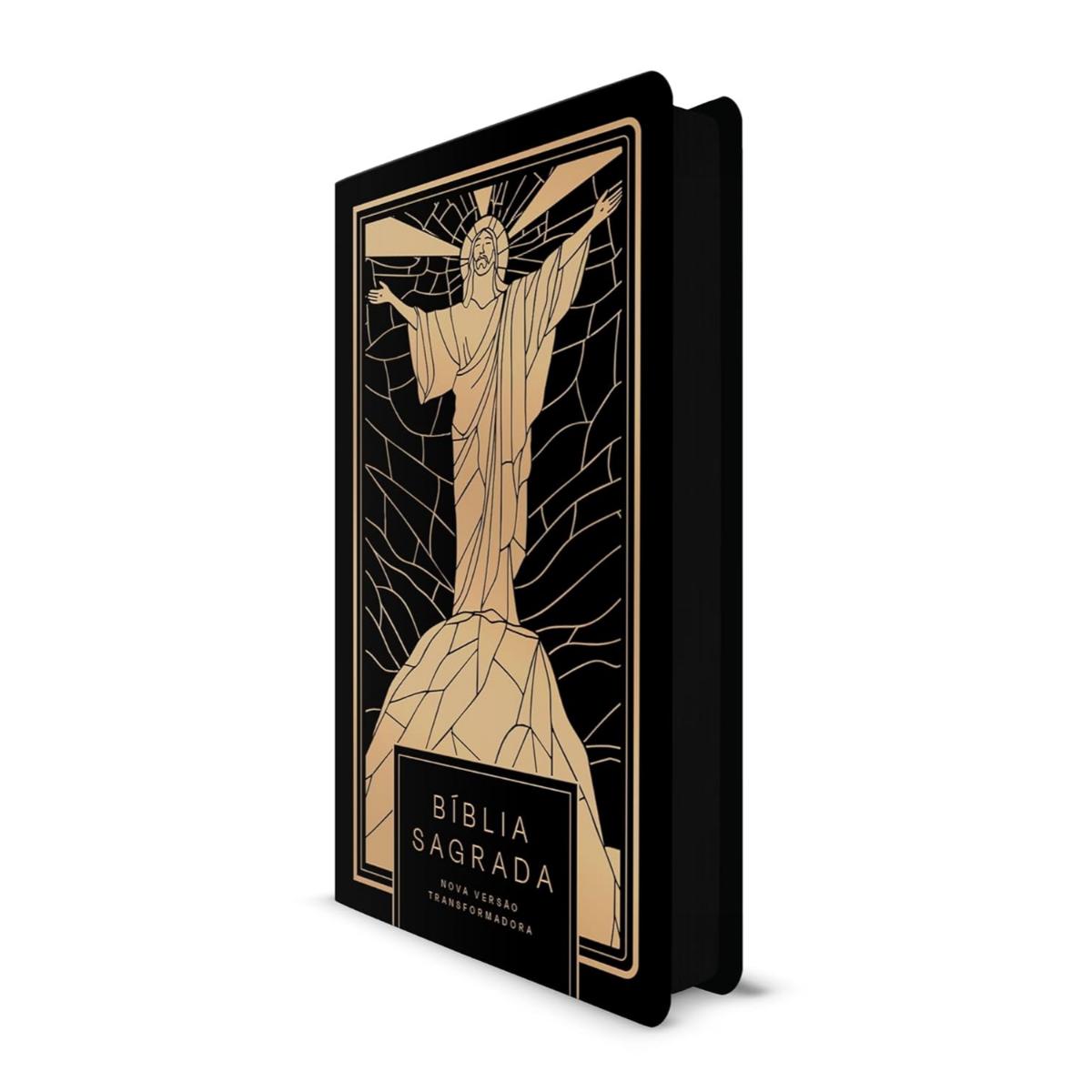 Bíblia Sagrada NVT Letra Normal - Jesus All Black - Capa Dura