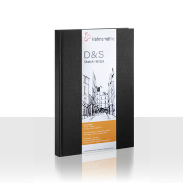 Sketchbook D&S Hahnemühle - Black - A5 Retrato - 140g/m²