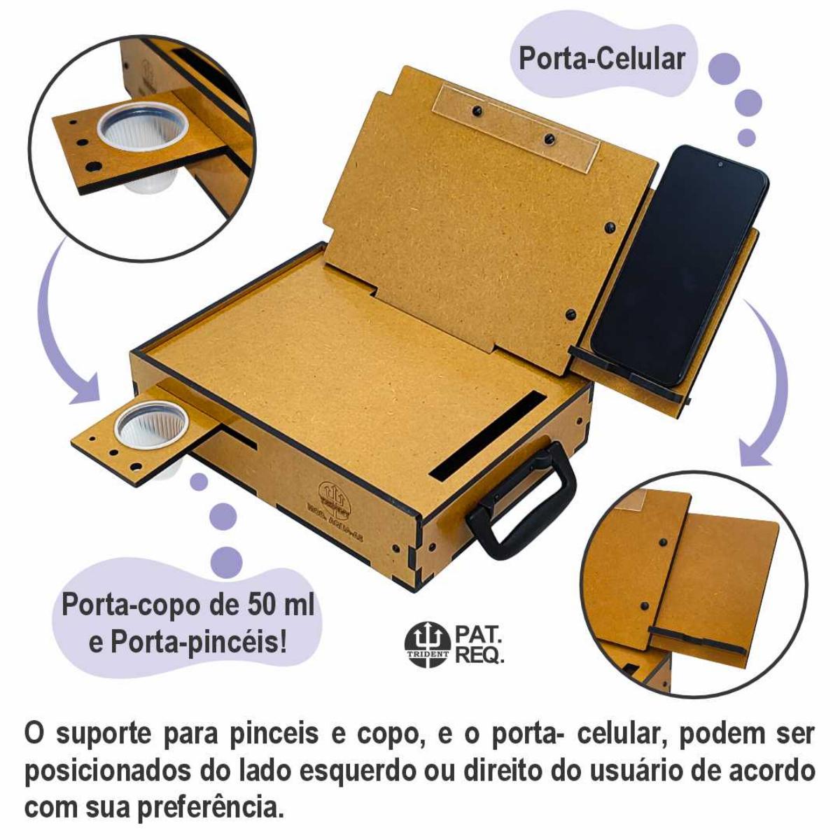 Estojo Portátil Para Aquarela - Tamanho A5 - Trident