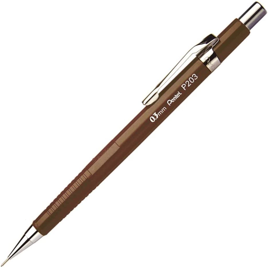 Kit Lapiseira Pentel P200 0,3mm - Grafite e Borracha