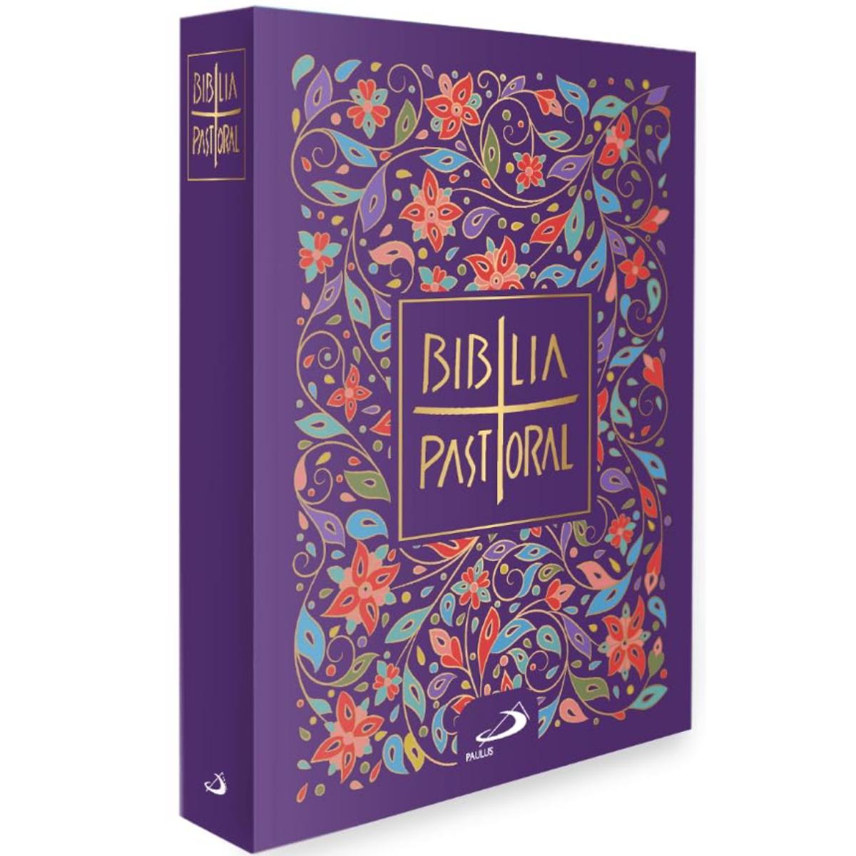 Nova Bíblia Pastoral Média - Capa Cristal - Flores