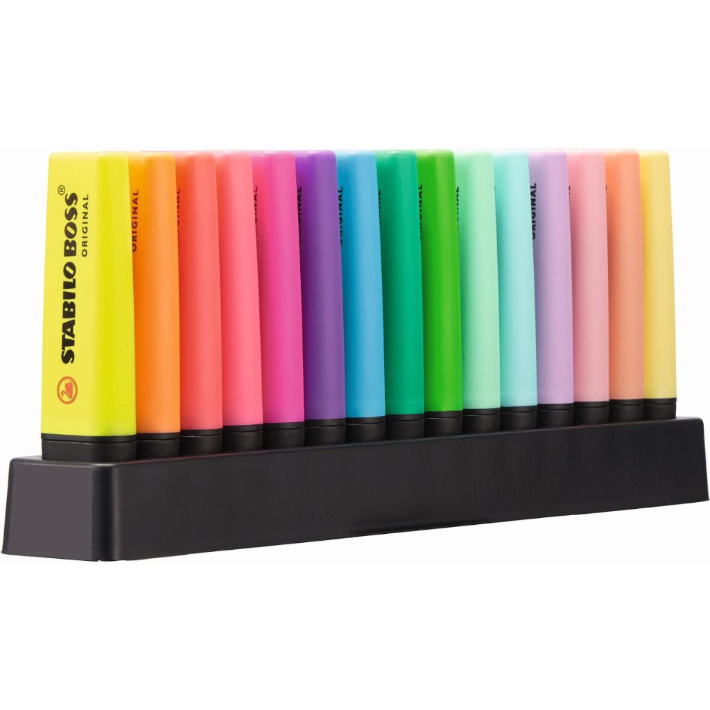 Marca Texto Stabilo Boss - Kit com 15 Canetas