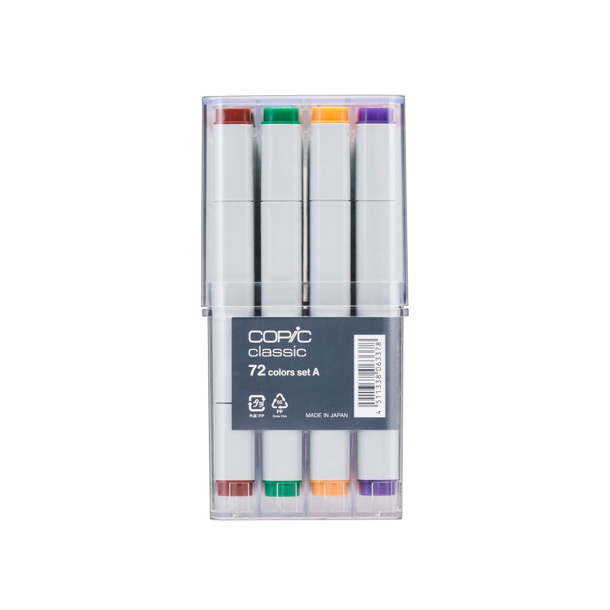 Copic Classic - Estojo com 72 Cores Conjunto A