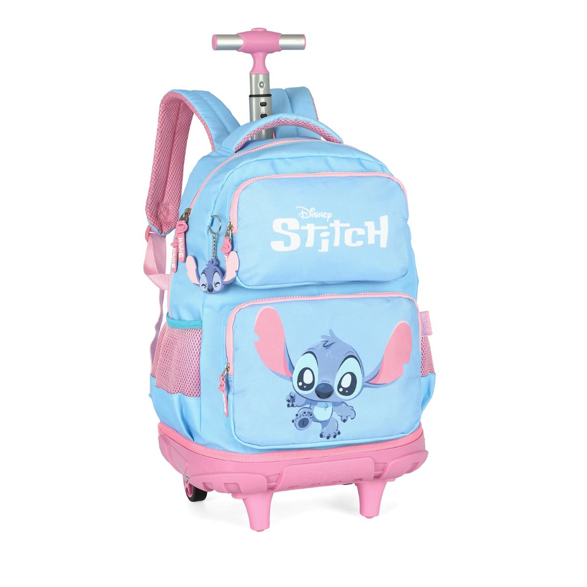Mochila com Rodas Stitch Baby Blue - MC50042SC