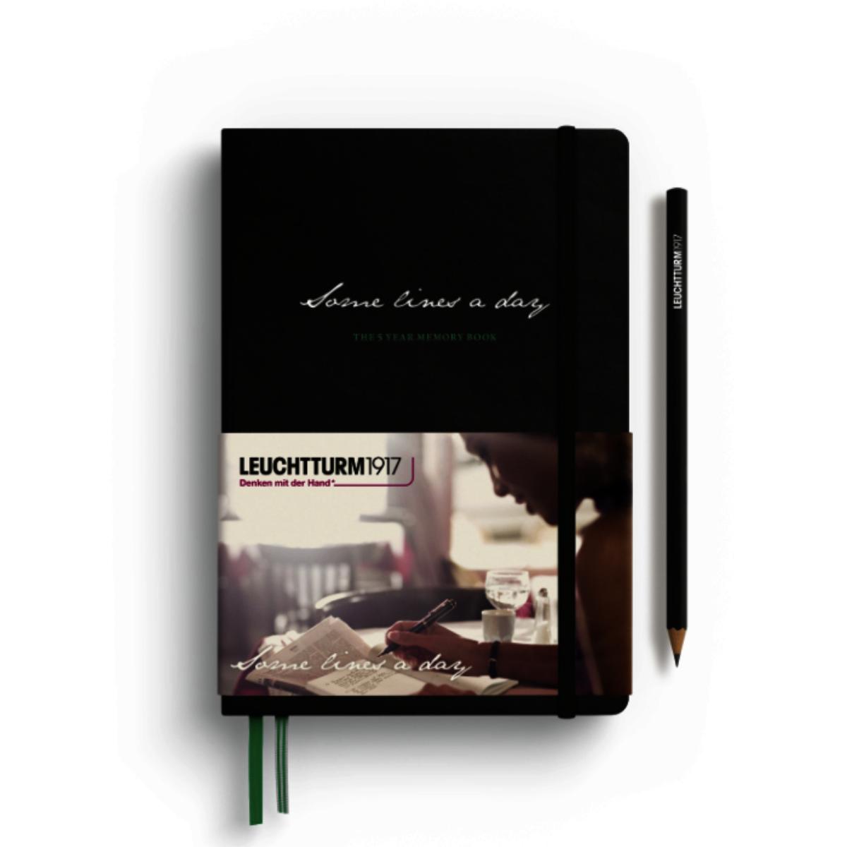 Diário Leuchtturm1917 Some Lines a Day - 5 Anos - Black Leuchtturm1917