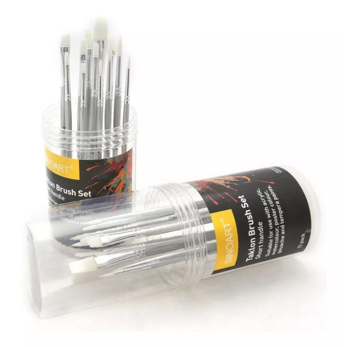 Kit Pincel Sinoart Para Aquarela - 12 Unidades SFB0198