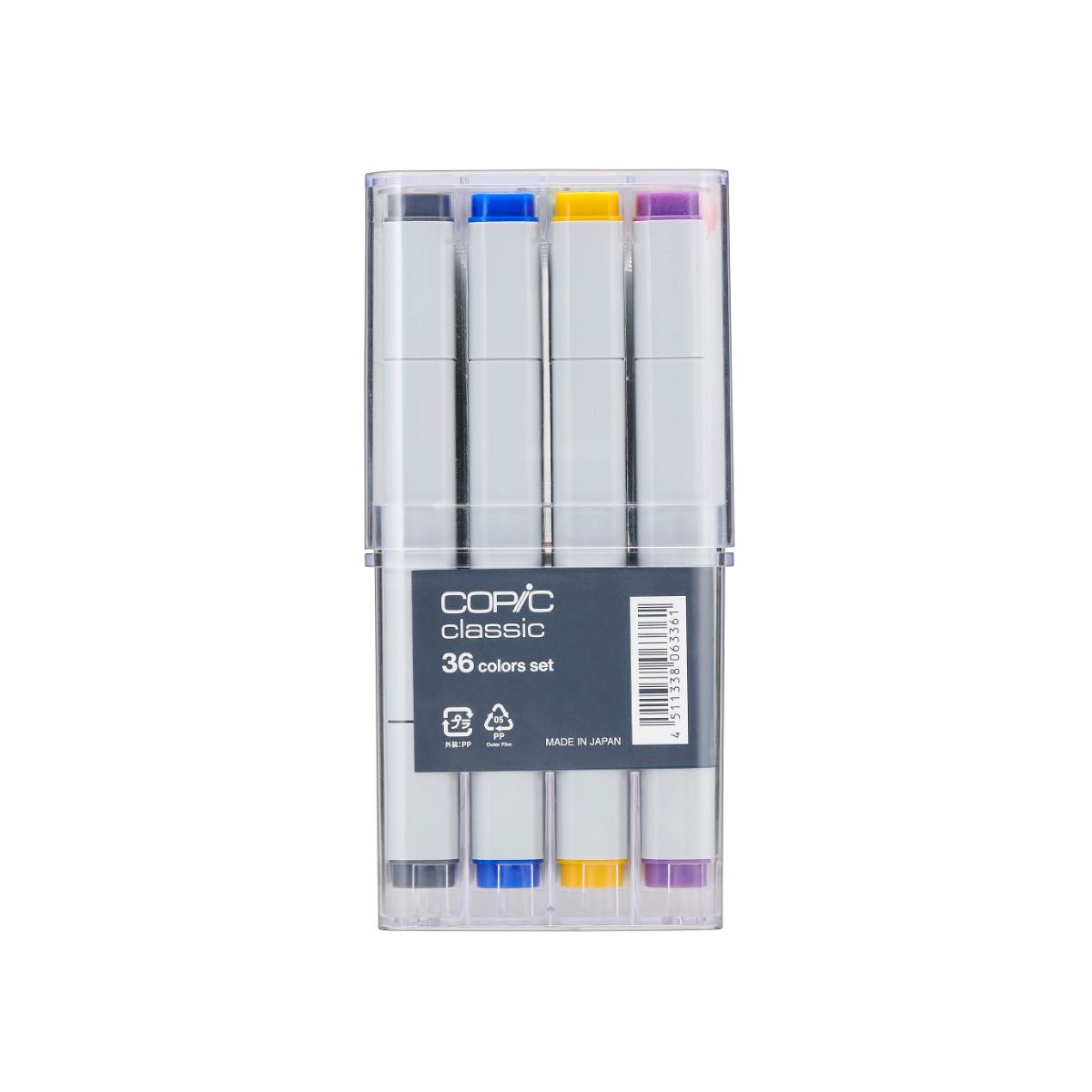 Copic Classic - Estojo com 36 Cores - Marcador Copic