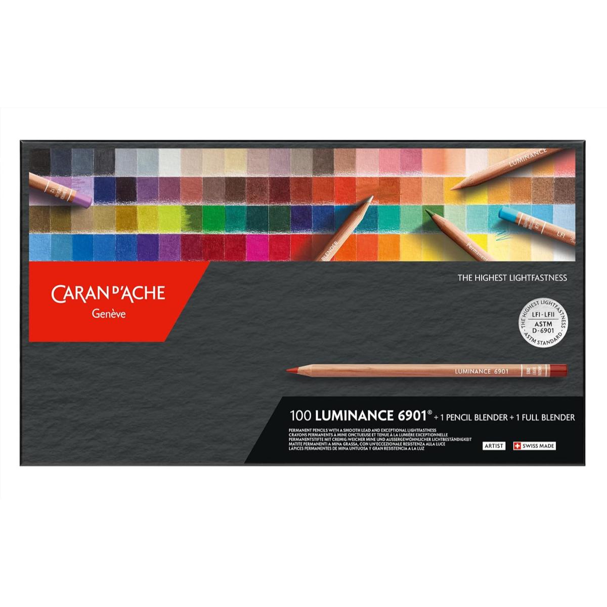 Lápis de Cor Caran D´Ache Luminance - 100 Cores