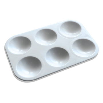 Paleta Godê Plástica Luarte - Retangular - 6 Cavidades