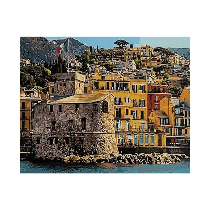 Kit Pintura Numerada em Tela - Italia - 40x50cm