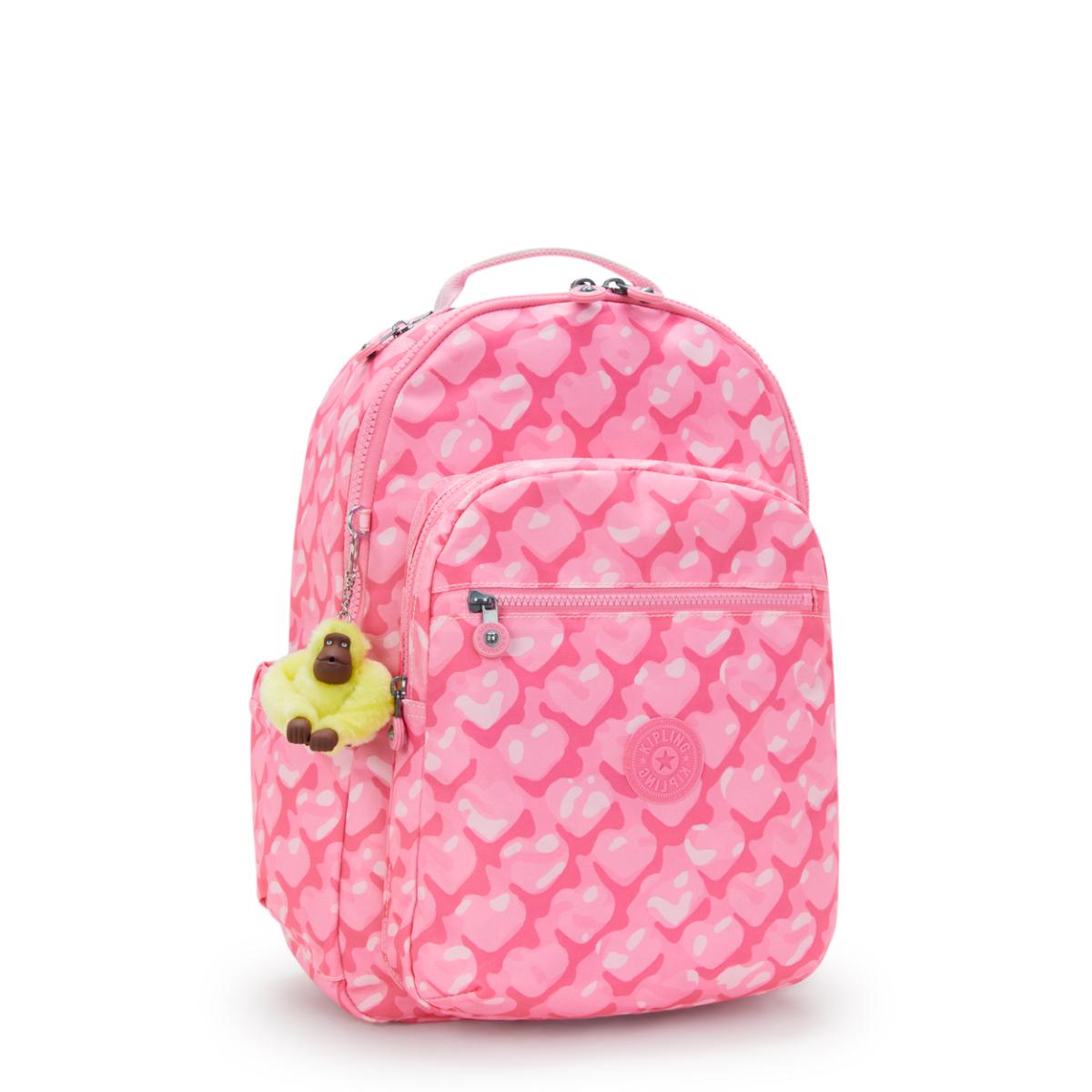Mochila Kipling Seoul - Adorable Hearts - Estampado