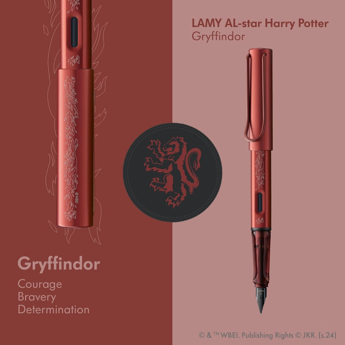 Caneta Tinteiro Lamy Al-Star Edição Harry Potter - Grifinória