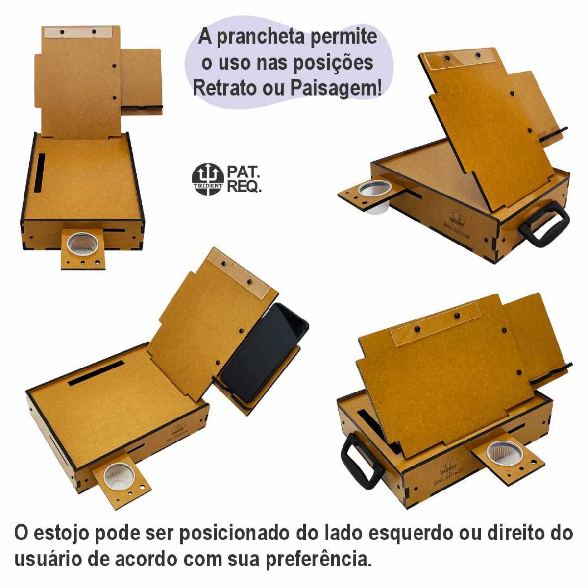 Estojo Portátil Para Aquarela - Tamanho A5 - Trident