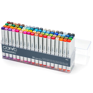 Copic Classic - Estojo com 72 Cores Conjunto A