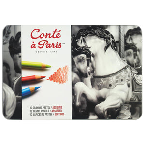 Lápis Pastel Seco Conté à Paris - 12 Cores