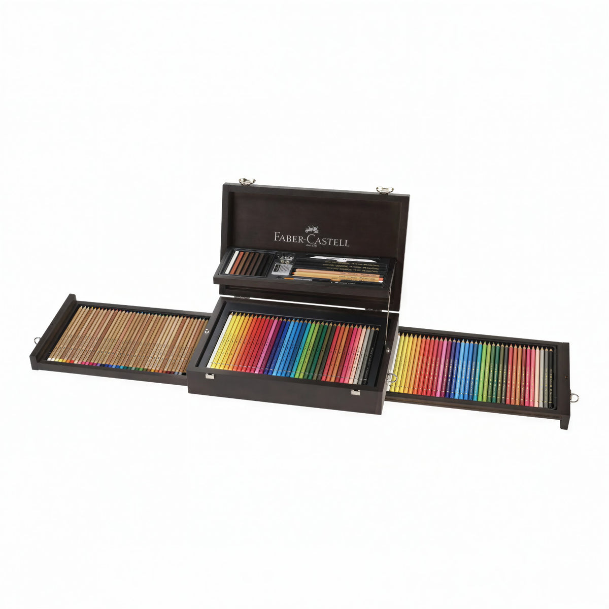 Estojo Art & Graphic Collection Faber-Castell em Madeira - 125 Peças Faber Castell