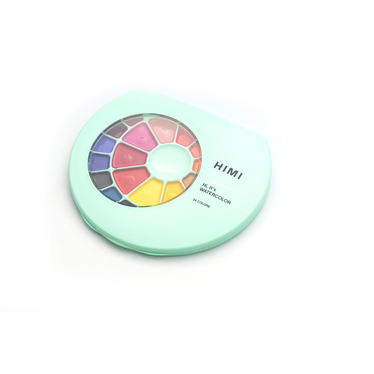 Estojo de Aquarela Semiúmida Himi - 24 Cores - Com Pincel - Roxo HIMI