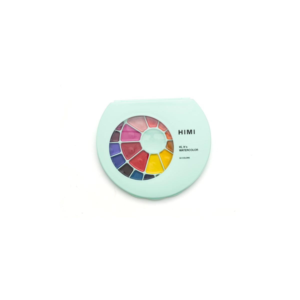 Estojo de Aquarela Semiúmida Himi - 24 Cores - Com Pincel - Roxo HIMI